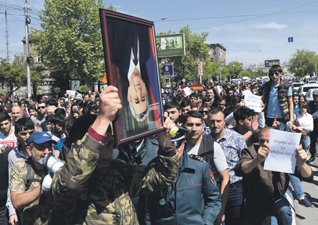 армения, протесты, машинян, саргсян