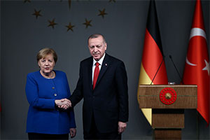 фрг. меркель, турция, ливийский конфликт, сарадж, хафтар, ес, договор, беженцы