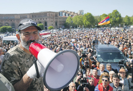 армения, протестная акция, оппозиция, пашинян, карапетян, царукян