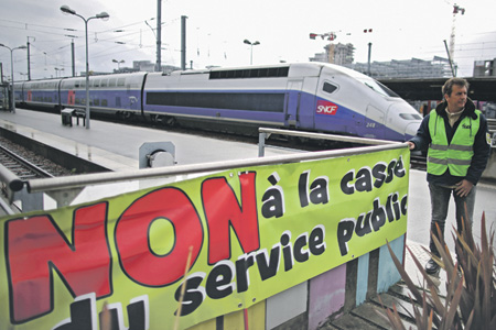 франция, забастовка, железные дороги