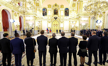 кремлевский дворец, вручение верительных грамот иностранных послов, дружественные страны