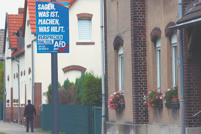 Земля Северный Рейн – Вестфалия сдвинулась вправо