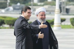 В Ашхабад с двухдневным официальным визитом прибыл президент Ирана Хасан Рухани