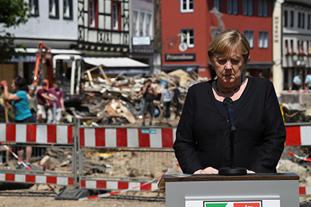 германия, наводнение, политика, избирательная кампания