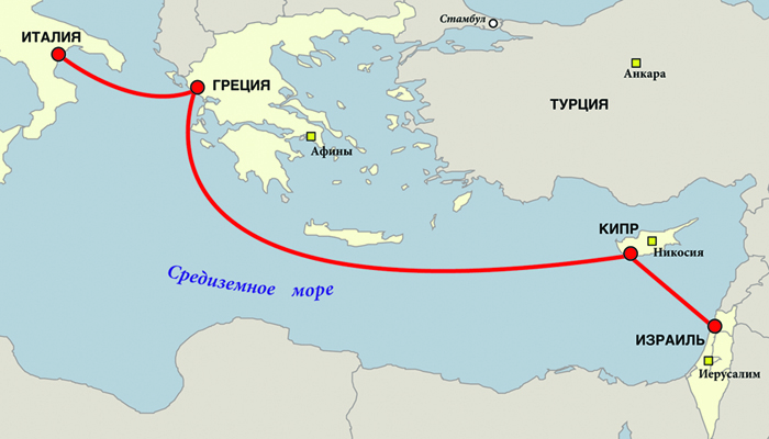 Израиль средиземное море карта