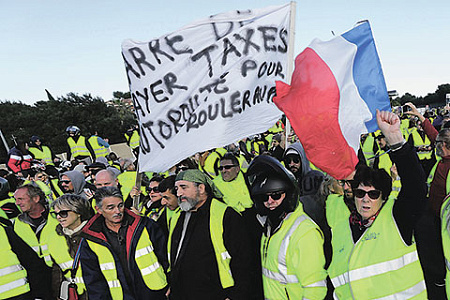 франция, топливный протест, фото