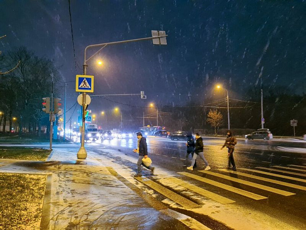 россия, москва, снегопад