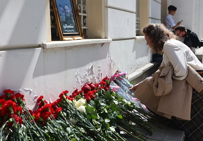 иран, москва, скорбь, мемориал