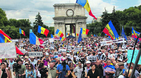 кишинев, протестные акции, румыны, гагаузы