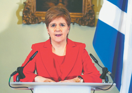 шотландия, премьер, стерджен, отставка, независимость, британия