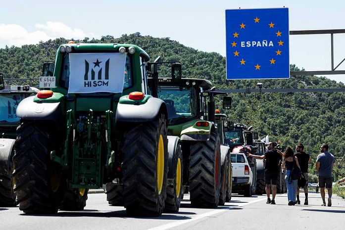 испания, франция, фермеры, протесты