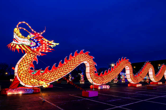 китайские фонарики, чикаго, фестиваль