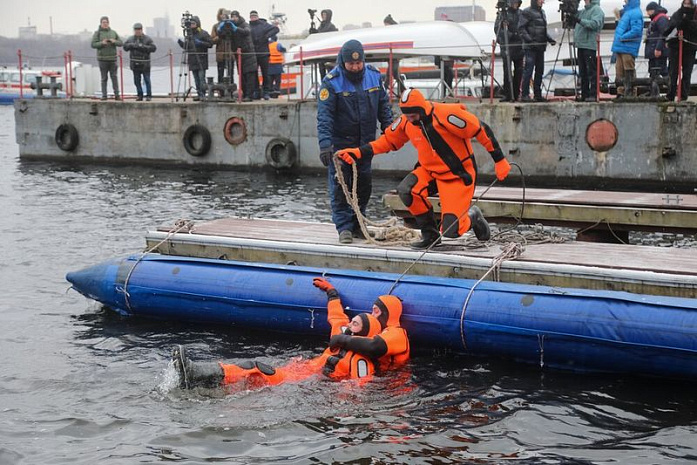 москва, служба спасения, водоемы, зима