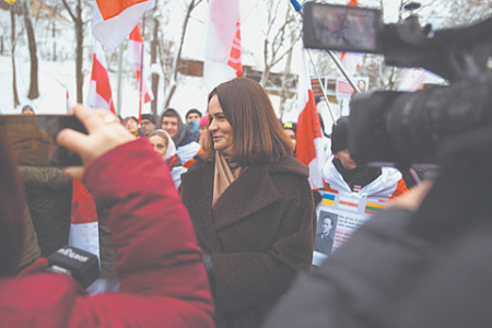 белоруссия, оппозиция, тихановская, полк калиновского, европейское турне