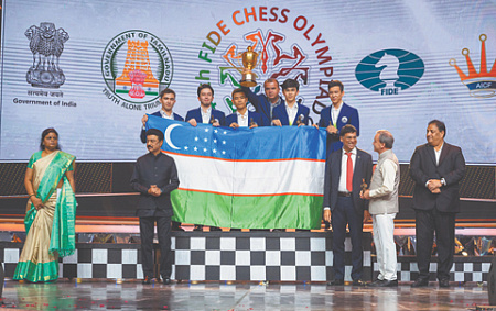 шахматы, фиде, дворкович, всемирная шахматная олимпиада, узбекистан, мужчины, украина, женская сборная