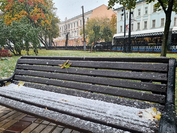 москва, снегопад