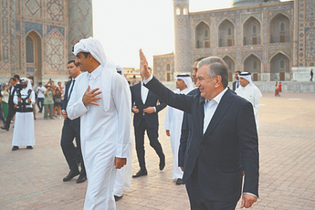катар, центральная азия, узбекистан, инвестиции, политический диалог