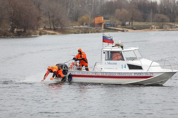 москва, служба спасения, водоемы, зима